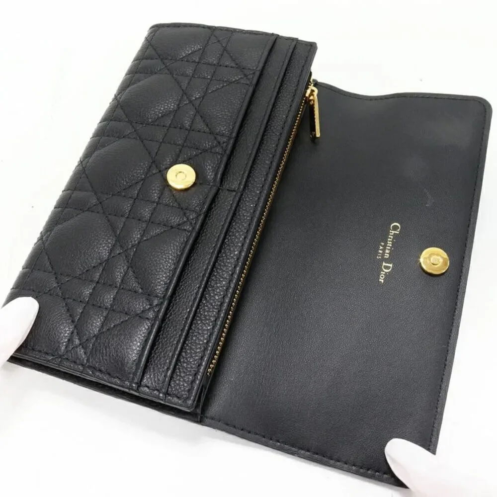 Dior Dior Caro Calfskin Long Wallet
